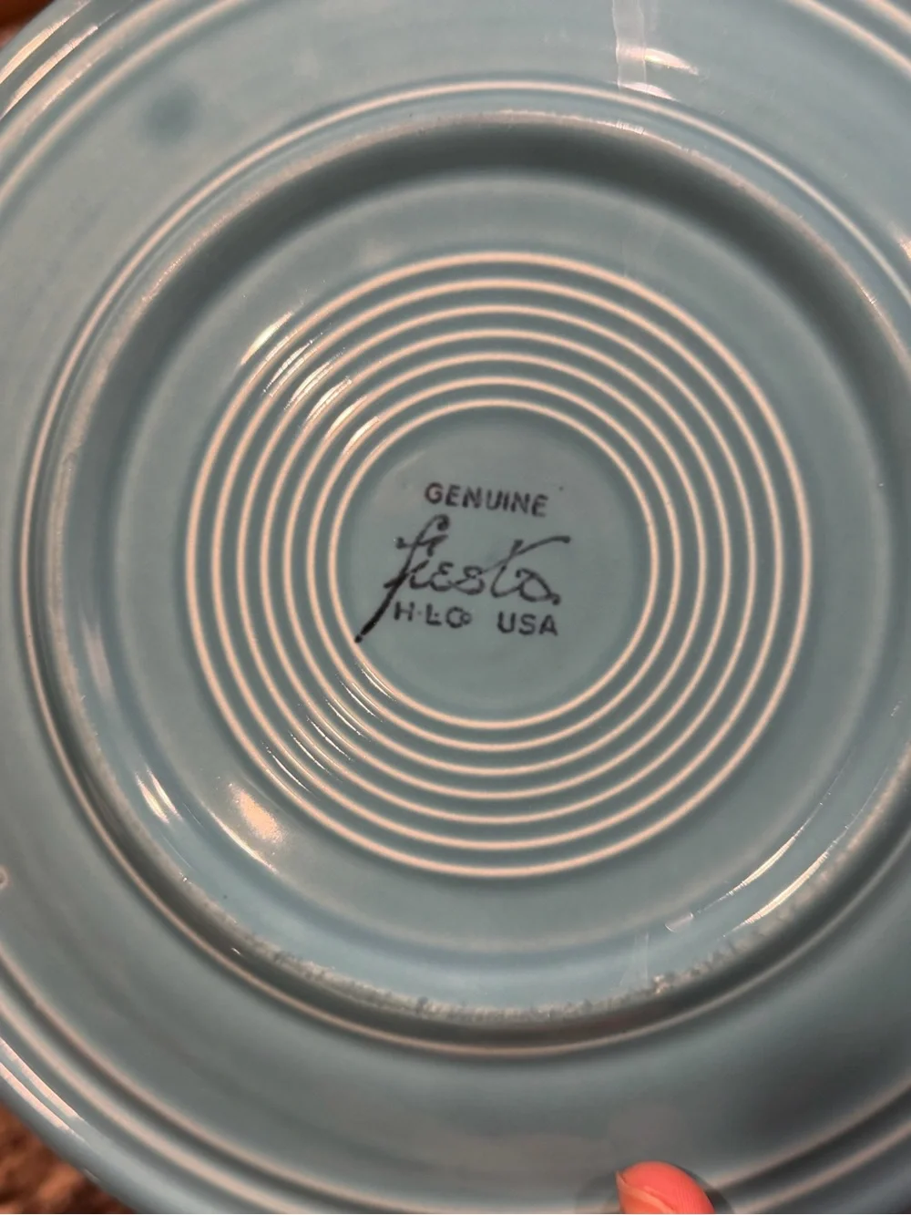 Vintage Fiesta Turquoise Dinner Plates